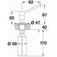 Дозатор рідкого миючого засобу Blanco TANGO (511266) хром