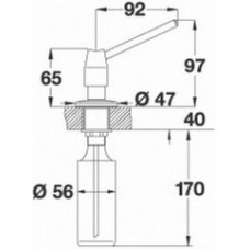 Дозатор рідкого миючого засобу Blanco TANGO (511266) хром