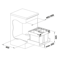 Система сортування відходів Blanco FLEXON II 50/3 Low (526640)