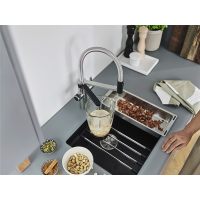 Кухонний змішувач Blanco EVOL-S Pro Filter (526311) PVD steel