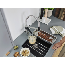 Кухонний змішувач Blanco EVOL-S Pro Filter (526311) PVD steel