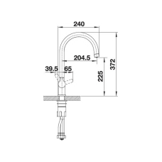 Кухонний змішувач Blanco TRIMA (526214) антрацит