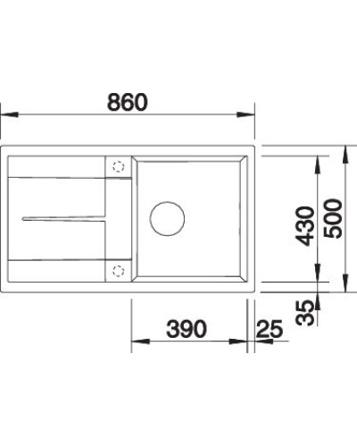 Кухонна мийка Blanco METRA 5S (527109) ніжний білий