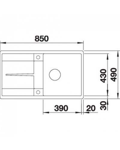 Кухонна мийка Blanco METRA 5 S-F (527111) ніжний білий