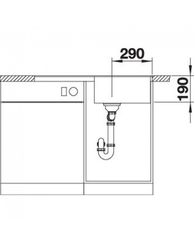 Кухонна мийка Blanco METRA 5 S-F (527111) ніжний білий