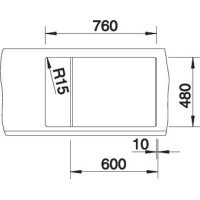 Кухонна мийка Blanco METRA 6S COMPACT (527114) ніжний білий