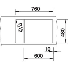 Кухонна мийка Blanco METRA 6S COMPACT (527114) ніжний білий