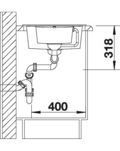 Кухонна мийка Blanco METRA 6S COMPACT (527114) ніжний білий