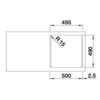 Кухонна мийка Blanco NAYA 5 (527127) ніжний білий