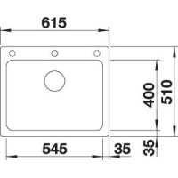 Кухонна мийка Blanco NAYA 6 (527128) ніжний білий