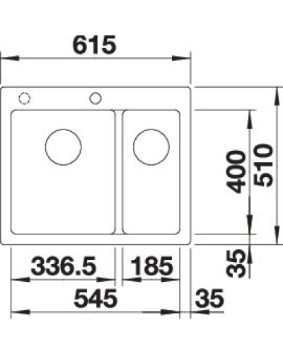 Кухонна мийка Blanco PLEON 6 Split (527139) ніжний білий