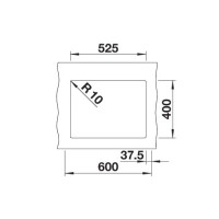 Кухонна мийка Blanco ROTAN 340/160-U (527144) ніжний білий