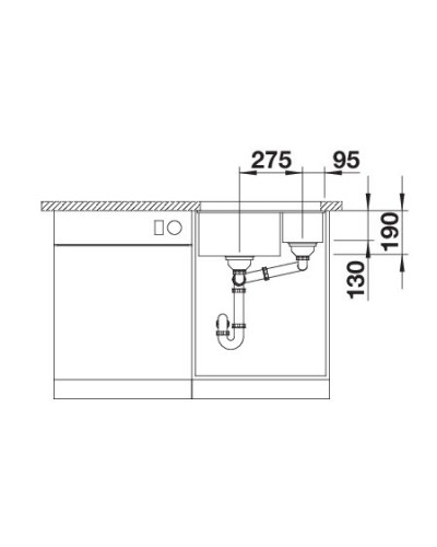 Кухонна мийка Blanco ROTAN 340/160-U (527144) ніжний білий