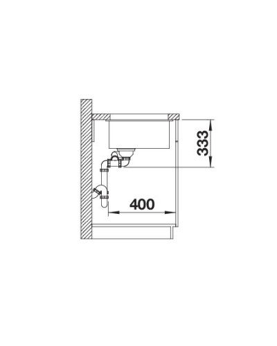 Кухонна мийка Blanco ROTAN 340/160-U (527144) ніжний білий