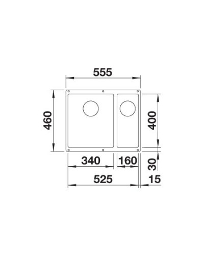 Кухонна мийка Blanco ROTAN 340/160-U (527144) ніжний білий