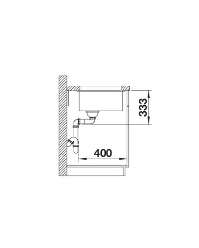 Кухонна мийка Blanco ROTAN 400-U (527145) ніжний білий