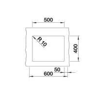Кухонна мийка Blanco ROTAN 500-U (527146) ніжний білий