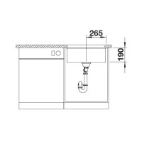 Кухонна мийка Blanco ROTAN 500-U (527146) ніжний білий