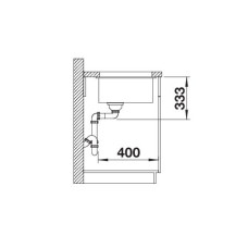 Кухонна мийка Blanco ROTAN 500-U (527146) ніжний білий