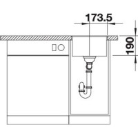 Кухонна мийка Blanco SUBLINE 320-F (527159) ніжний білий