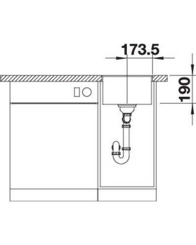 Кухонна мийка Blanco SUBLINE 320-F (527159) ніжний білий