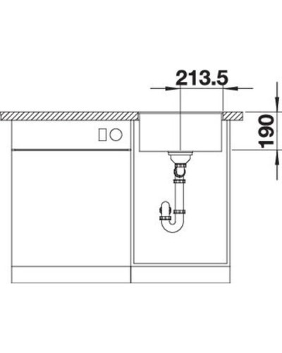 Кухонна мийка Blanco SUBLINE 400-F (527165) ніжний білий