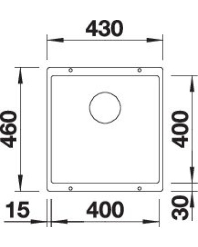 Кухонна мийка Blanco SUBLINE 400-U (527166) ніжний білий