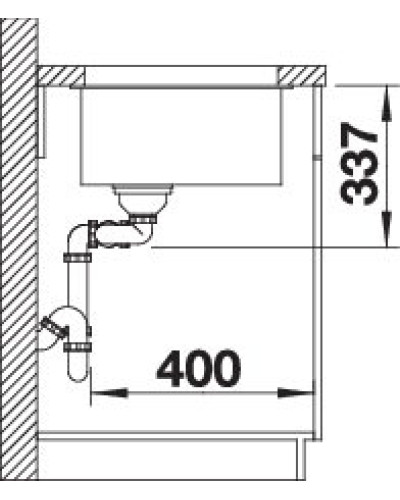 Кухонна мийка Blanco SUBLINE 480/320-U (527168) ніжний білий