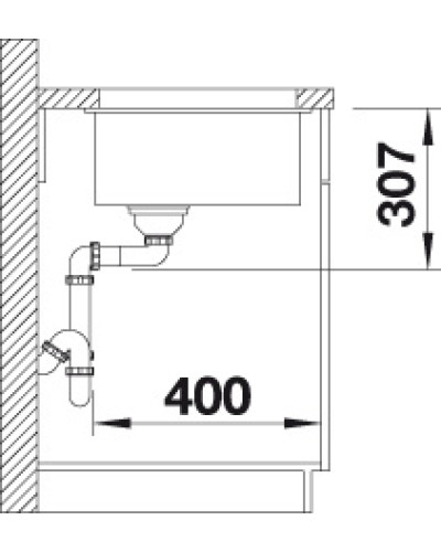 Кухонна мийка Blanco SUBLINE 500-U (527170) ніжний білий