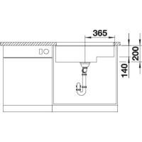 Кухонна мийка Blanco SUBLINE 700-U Level (527172) ніжний білий