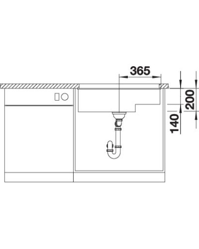 Кухонна мийка Blanco SUBLINE 700-U Level (527172) ніжний білий