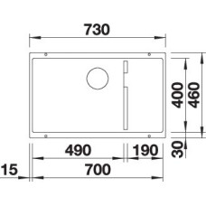 Кухонна мийка Blanco SUBLINE 700-U Level (527172) ніжний білий