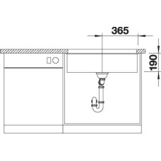 Кухонна мийка Blanco SUBLINE 700-U (527173) ніжний білий
