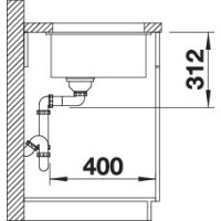 Кухонна мийка Blanco SUBLINE 700-U (527173) ніжний білий
