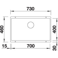 Кухонна мийка Blanco SUBLINE 700-U (527173) ніжний білий
