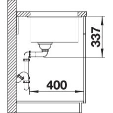 Кухонна мийка Blanco SUBLINE 800-U (527174) ніжний білий