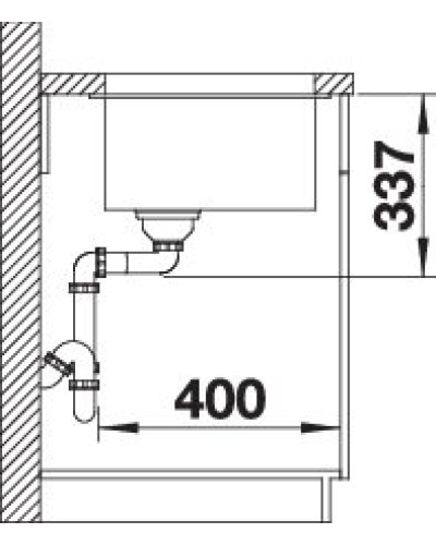 Кухонна мийка Blanco SUBLINE 800-U (527174) ніжний білий