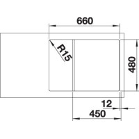 Кухонна мийка Blanco ZIA 45S compact (527197) ніжний білий