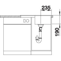 Кухонна мийка Blanco ZIA 45S compact (527197) ніжний білий
