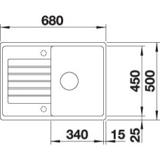 Кухонна мийка Blanco ZIA 45S compact (527197) ніжний білий