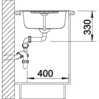 Кухонна мийка Blanco ZIA 45S (527200) ніжний білий
