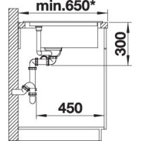 Кухонна мийка Blanco DELTA II (527238) вулканічний сірий