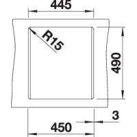 Кухонна мийка Blanco DALAGO 45 (527242) вулканічний сірий
