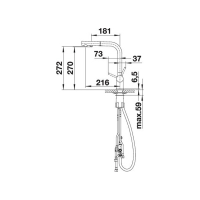 Кухонний змішувач Blanco FONTAS-S II (526946) вулканічний сірий