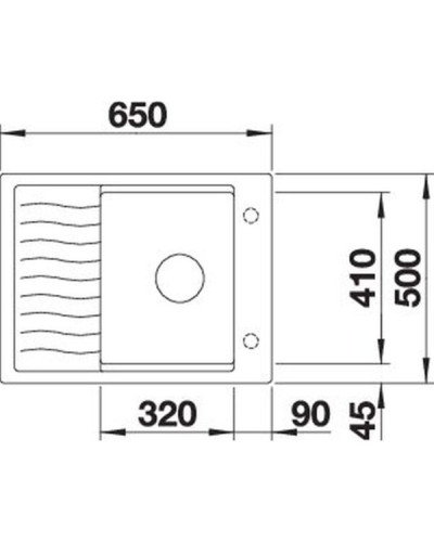 Кухонна мийка Blanco ELON 45S (527251) вулканічний сірий
