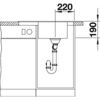Кухонна мийка Blanco ELON 45S (527251) вулканічний сірий