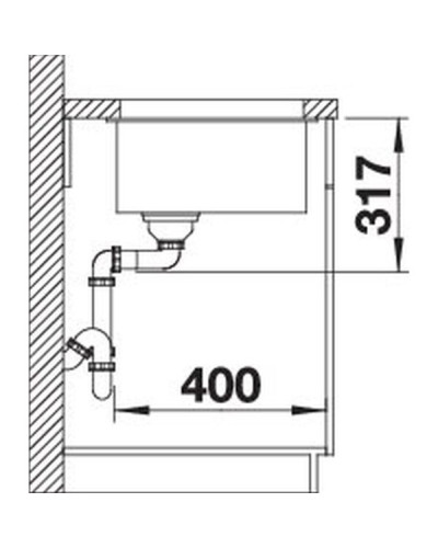 Кухонна мийка Blanco ETAGON 500-U (527258) вулканічний сірий