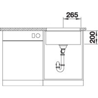 Кухонна мийка Blanco ETAGON 500-U (527258) вулканічний сірий