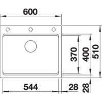 Кухонна мийка Blanco ETAGON 6 (527259) вулканічний сірий