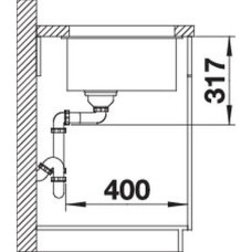 Кухонна мийка Blanco ETAGON 700-U (527261) вулканічний сірий